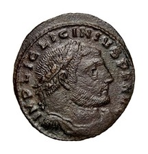 Double Struck Error Licinius I. A.D. 308-324. Æ follis Jupiter Roman Coin LARGE
