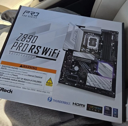 ASRock Z890 Pro RS ATX Motherboard LGA 1851, Intel Z890, 6Gb/S, WiFi