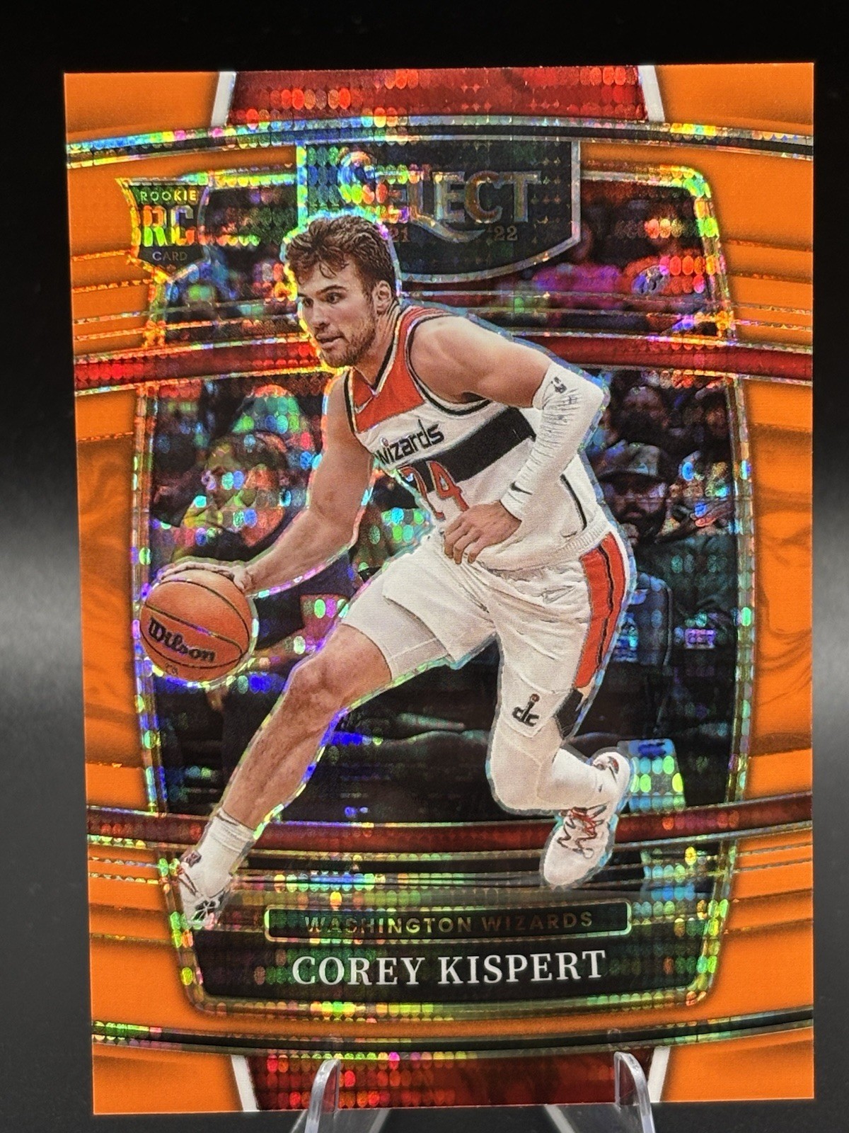 2021 Select Concourse Rookie Corey Kispert #81 /15 Neon Orange Pulsar - Hawks