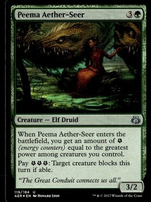 2017 Aether Revolt Peema Aether-Seer Expansion/Uncommon #119
