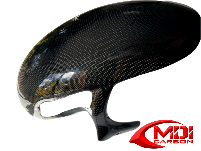 Guardabarros delantero abrazadera Ducati fibra de carbono Monster 600 750 900 Foto 3 de 4