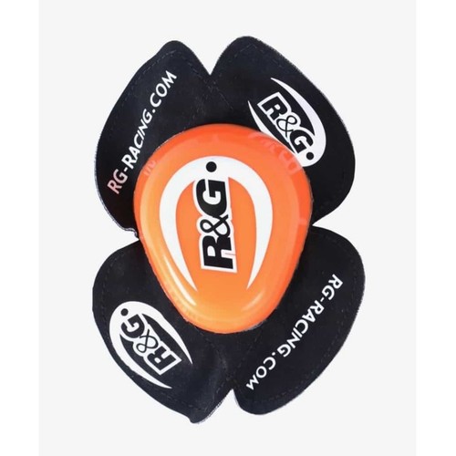 R&G Knee Sliders Standard Profile Orange (Aero Style) Universal Race - Afbeelding 1 van 2