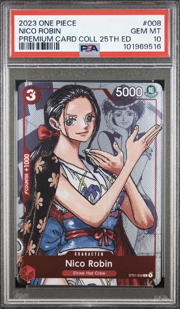 NICO ROBIN 2024 ワンピースカードゲームPSA10 PSA 10 Nico Robin One Piece Premium Card Collection 25th