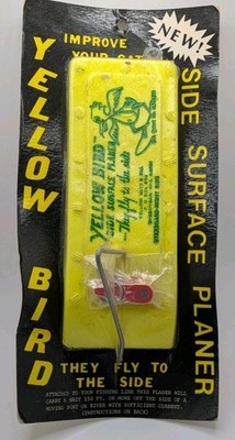 Vintage Yellow Bird  Surface Planer Board for Fishing - In Package