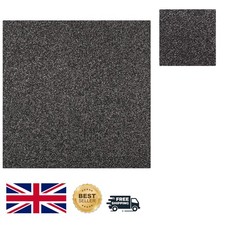 Durable Flecked Grey Saxony Carpet, 8mm Thick, 2.5m x 5m - Budget-Friendly