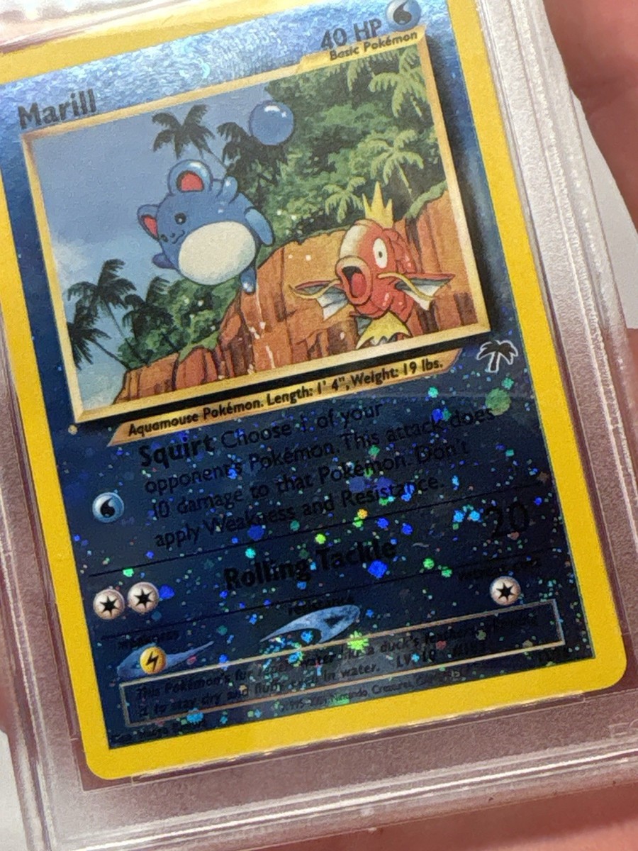 マリル　サザンアイランド　旧裏　psa9 MARILL southern Pokemon（ポケモン） ZC319【ポケモン カード】 マリル LV.10 HP40