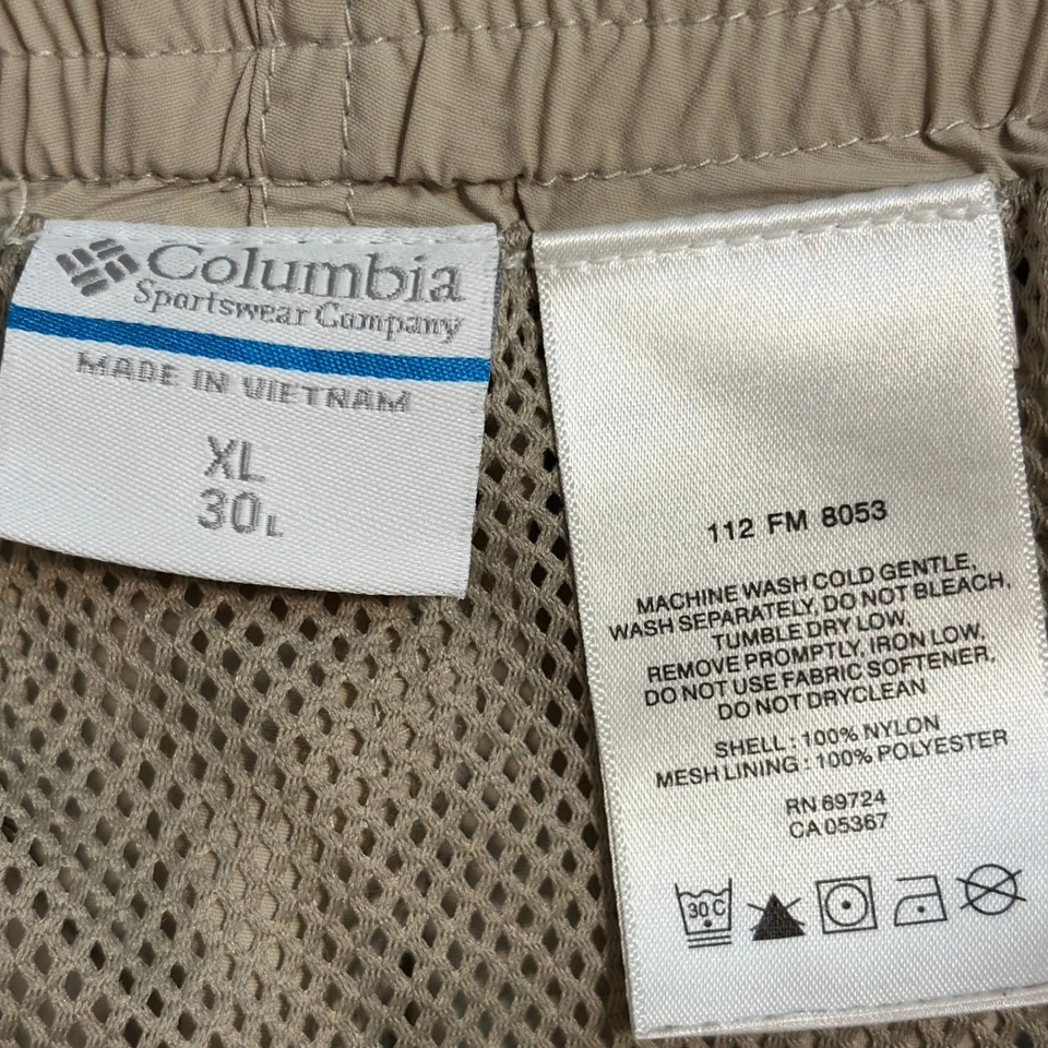 Pantalones de Carga Convertibles Columbia XL 30L Senderismo Exterior Cremallera PFG Pesca Foto 3 de 4