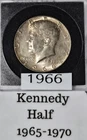 1966P 1967P 1968D 1969D Kennedy Half Dollars 40% Silver - 4 Coin Set