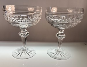Waterford Crystal Castletown Champagne / Sherbet Glasses Set of 2, 5.5. inches