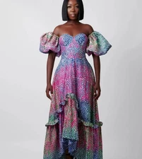 NEW WITH TAGS  Women’s SIKA Anthropologie Off Shoulder Kandi Maxi Dress