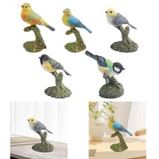 Realistic Bird Figure Ornament Supplies Collectible Handpainted Bird Model