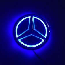 5D Badge LED Rear Emblem Auto Badge Trunk Blue Light For AMG Mercede s Ben.z