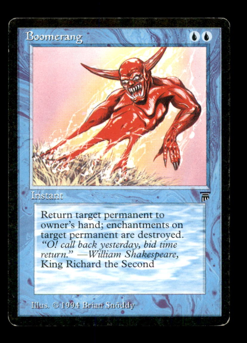 Boomerang LP Light Play Legends MTG [6874]