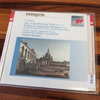 FRIEDER BERNIUS j.s. bach: auf, schmetternde töne et al VG+/EX (CD Album)