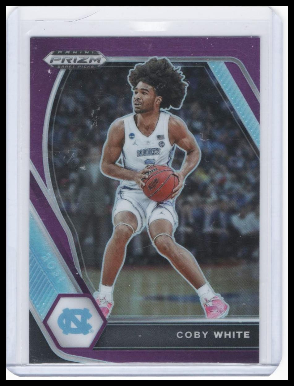 2021 Panini Prizm Draft Picks - Coby White - Purple #/75