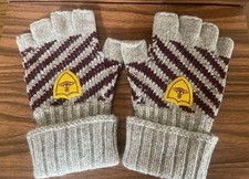 Vivienne Westwood Fingerless Gloves Grey Knit Wool Size 21cm From Japan