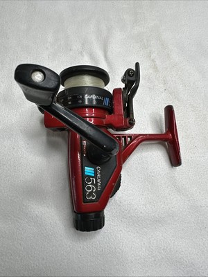 Red Abu Garcia Cardinal 563 Vintage Graphite High Speed Retrieve