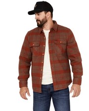 Brixton Men's Bowery Long Sleeve Button Down Flannel Shirt - 01297-BTHDF