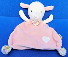 BEAUTY BABY SCHAF LAMM SCHMUSETUCH KUSCHELTUCH COMFORTER ROSA SHEEP