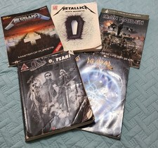 Lot of 5 guitar Rock Metal Song Books Metalli...