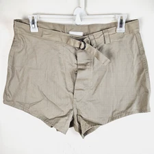 Vtg Unicor Mens 36 Tan Military Army Trunks Swimmers Button Fly Shorts NWT NEW!!
