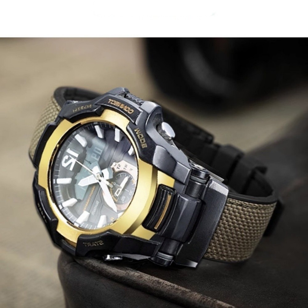 Premium Waterporrf Nylon Silicone Strap For G-SHOCK GR-B100 Steel Buckle Band - Picture 6 of 21
