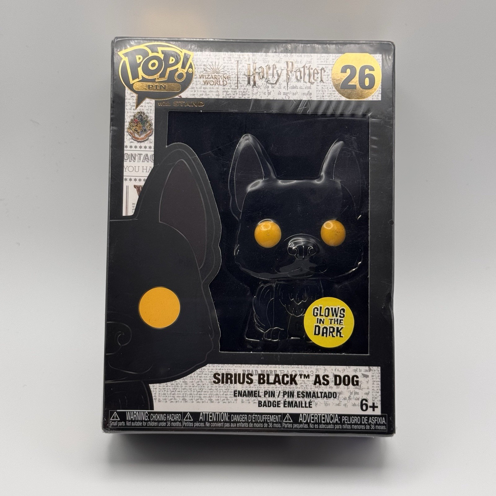 Funko Pop Harry Potter Sirius Black Dog Enamel Pin with Stand #26