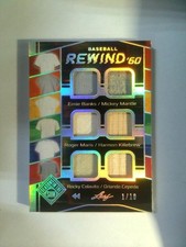 2026 Leaf Seasons In The Sun 12 Game-Used Jersey/Bat - Mantle, Maris, Mays #1/10