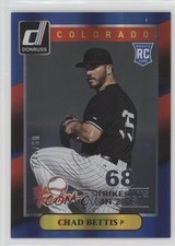 2014 Panini Donruss The Rookies Silver Season Stat Line 44/68 Chad Bettis 0q3