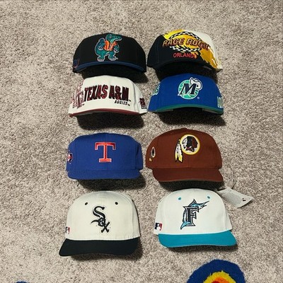 8 vintage hat lot, #logoathletic #blockhead #mlb #nfl #ncca #nba