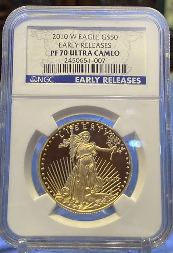 2010-W G$50 1 oz Gold American Eagle Proof Coin - NGC PF 70 UC