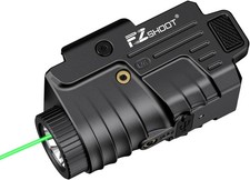 800 Lumens Pistol Light Laser Combo Rechargeable, Pistol Flashlight with Slidabl