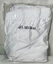 RV Camper White Solid Fitted Sheet 6FT 183 x 76 cm 183cm x 76cm