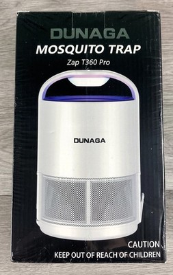 Dunaga Zap T360 Pro Mosquito-Fruit Fly Trap Bug Zapper  360º Coverage New