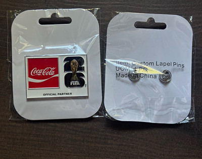 Coca-Cola FIFA World Cup Trophy Official Partner Lapel Pin Badge