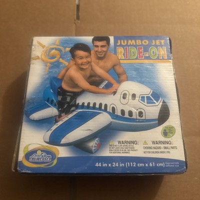 Intex The Wet Set Jumbo Jet Inflatable Pool Float Ride On Toy 44''