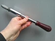 1 - Vintage Stanley 17" Yankee 130B  Pump Action Ratchet Screwdriver - England