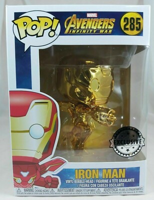 Marvel Funko Pop Iron Man (Gold Chrome) Avengers Infinity War 285  UK