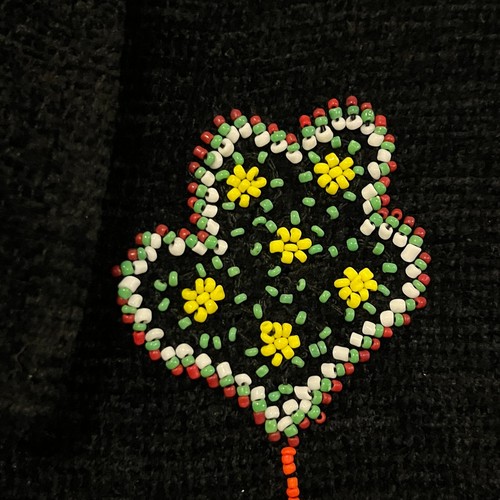 Vintage Allure Womens Jacket Small Black Blazer Snap Front Beaded Art To Wear - Picture 7 of 16