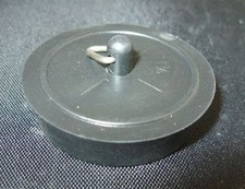 Plastic Sink Bath basin plug stopper 38mm or 45mm white or black FREE POSTAGE