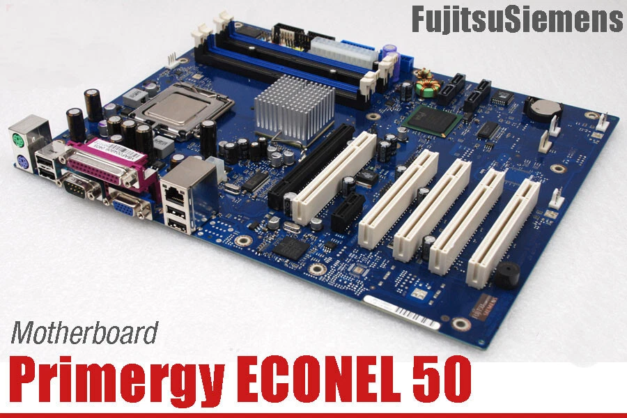 ATX SERVERBOARD MOTHERBOARD D1859 ECONEL 50 FSC D1859-A11 W26361-W94-X-02 + CPU! - Image 4 of 4