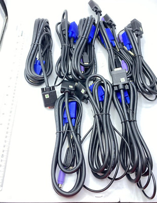 Tripp-Lite Lot of 8, USB/PS2 Cable, KVM B040/B042 Series New READ Please