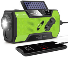 RunningSnail Emergency Weather Radio, AM/FM/NOAA Hand Crank Solar Radio