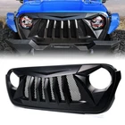 Matte Black Front Grille Grid Grill For 2018-2026 Jeep Wrangler JL Gladiator JT