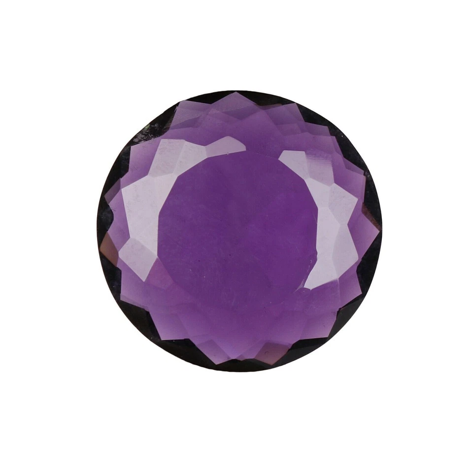 Драгоценный камень огранки круглой огранки 73,50 карата фиолетовый аметист класса А для элегантных ювелирных изделий - Изображение 4 из 4