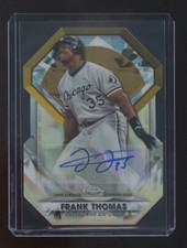 2022 Topps Chrome FRANK THOMAS Diamond Greats GOLD REFRACTOR AUTOGRAPH 2/5 HOF