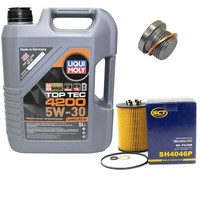 MotoröL Set 5W-30 5 Liter + ÖLfilter SH 4046 P + Schraube FüR BMW 5Er 6Er 7Er X5
