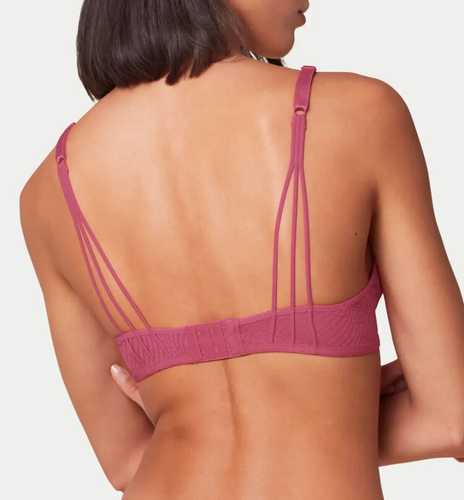 Sujetador para mujer Triumph Harmony Spotlight P EX sin aros, frambuesa madura talla 34B - Imagen 2 de 5