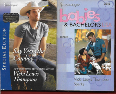 Lot of 3 VICKI LEWIS THOMPSON PBs - Nerd Gone Wild  Say Yes To The Cowboy +