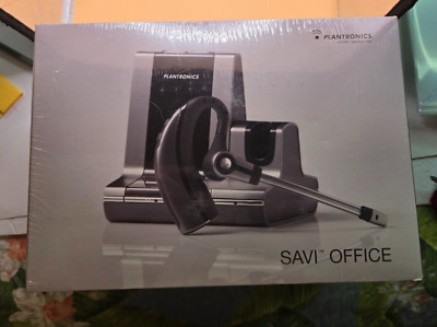 NEW Plantronics WO200 Ear Hook Headset P/N: 79957-01 Savi Office (silver/black)